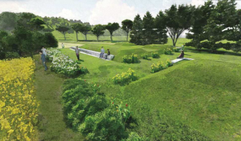 両竹地区集落の写真