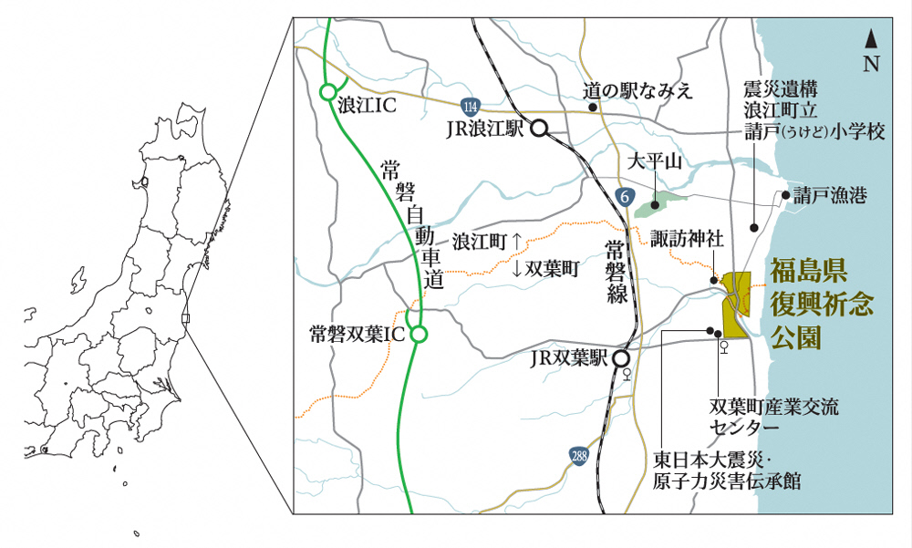 アクセスの地図