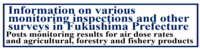 Information on various monitoring inspections and other surveys in Fukushima Prefecture