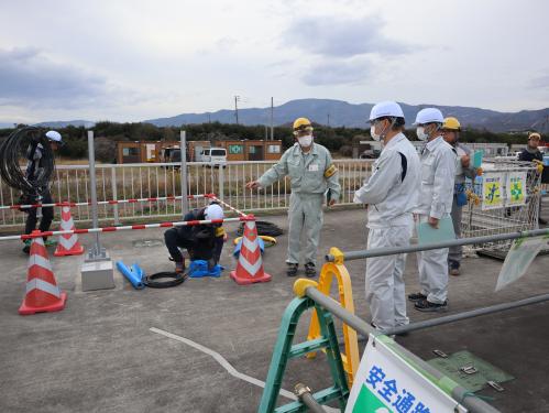 水処理施設の電気設備増設工事の写真