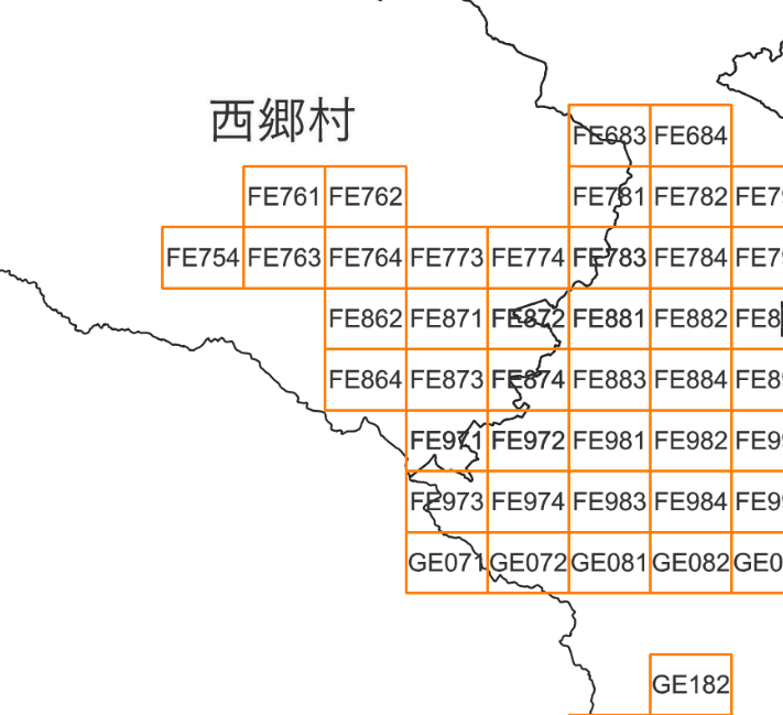 指定道路図（西郷村）