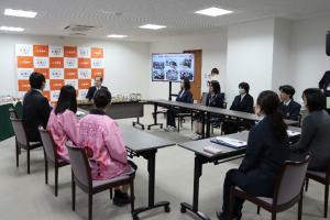 6次化商品共同開発報告表敬訪問写真