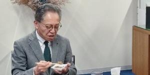 教育長が試食