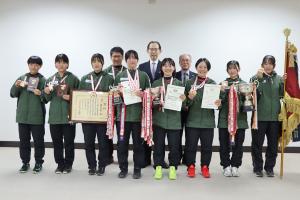 第36回都道府県対抗全日本中学生ソフトテニス大会福島県選手団優勝報告写真3