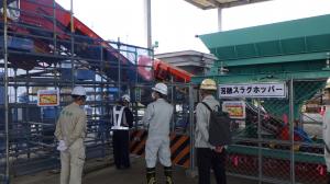 埋立資材製作ヤード