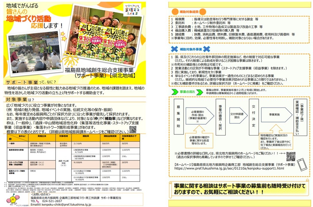 サポートチラシ