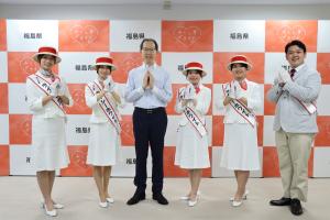 令和7年8月25日　ライシーホワイト表敬訪問写真