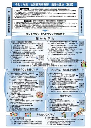 指導の重点(後期)