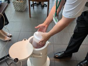 放射能測定の様子