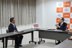 ＪＡふくしま未来及びＪＡ東西しらかわによるいちごの贈呈並びにＪＡふくしま未来によるあんぽ柿の贈呈写真３