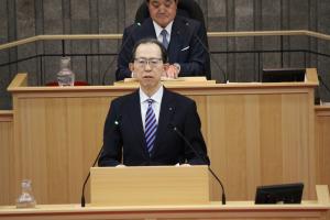 2月定例会閉会の知事挨拶の写真