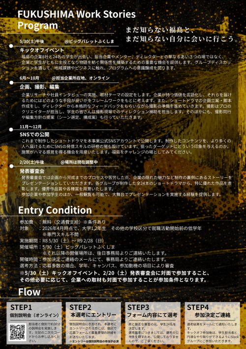 学生募集チラシ裏