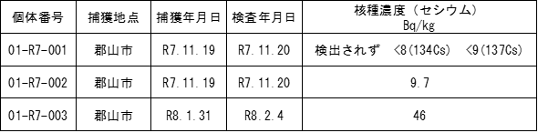 検査結果