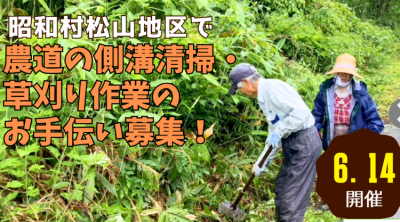 昭和村松山地区草刈り