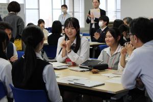 壮行会・事前オリエンテーションの様子
