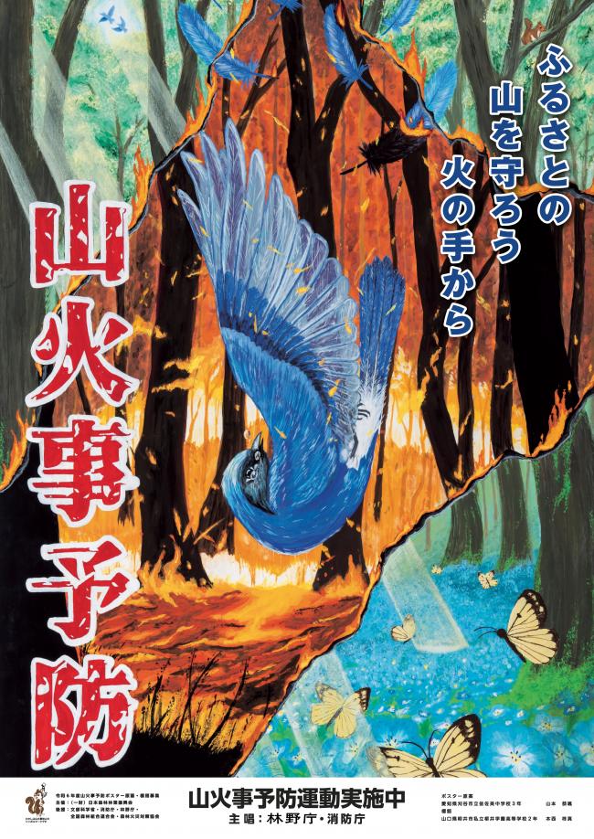 山火事防止ポスター