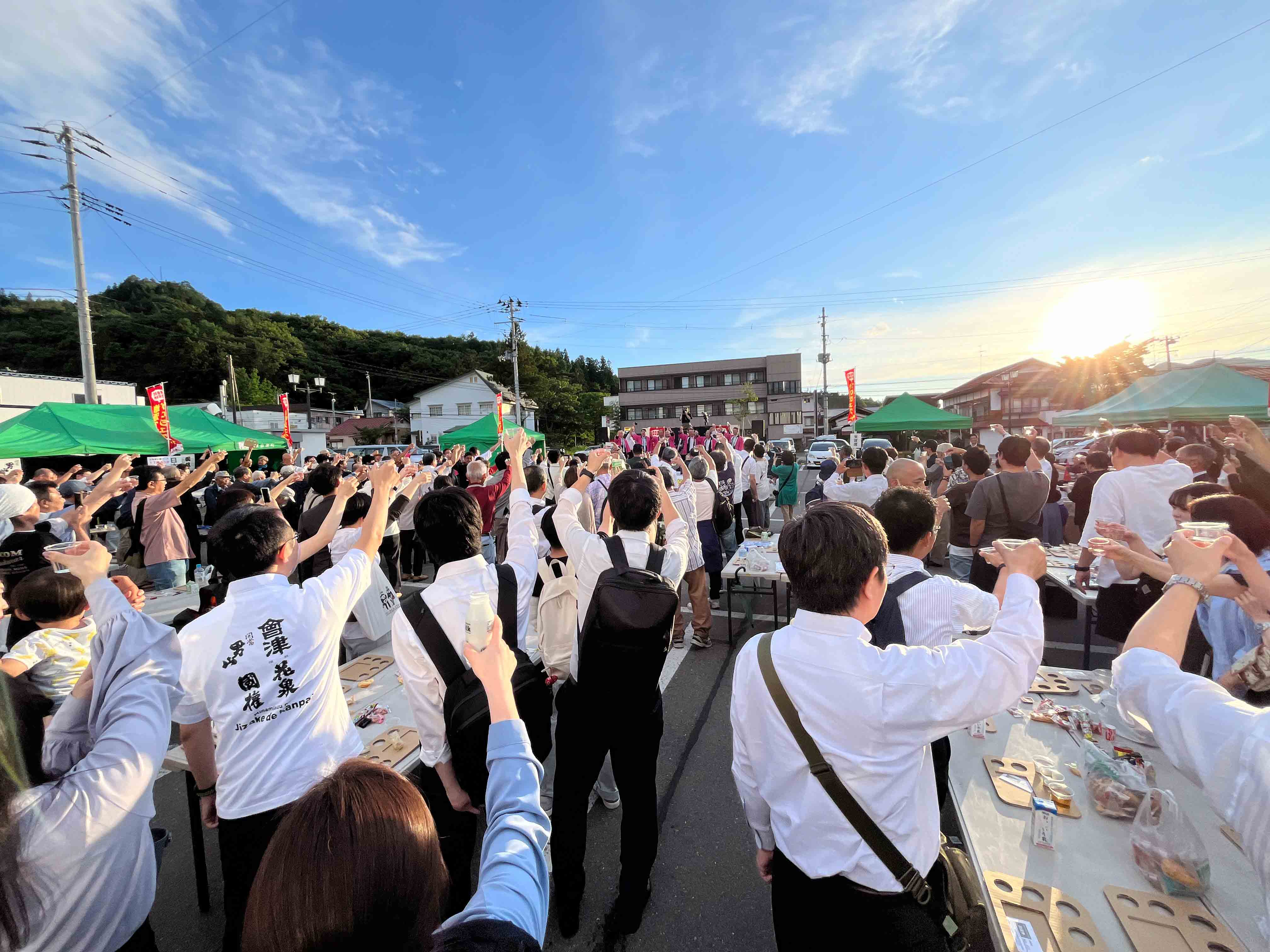 南会津の日本酒で乾杯!